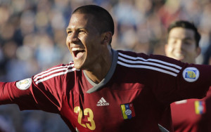 Venezuelan striker Salomon Rondon looks set for a move to West Brom 