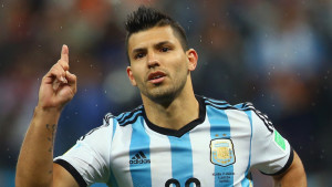 Manchester City striker Sergio Aguero picked-up a knock on international duty with Argentina