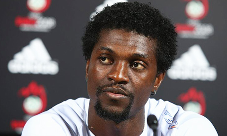 Watford are being linked with a January move for former-Spurs striker Emmanuel Adebayor